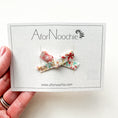 Load image into Gallery viewer, Mini bow hair clips in Liberty of London prints.
