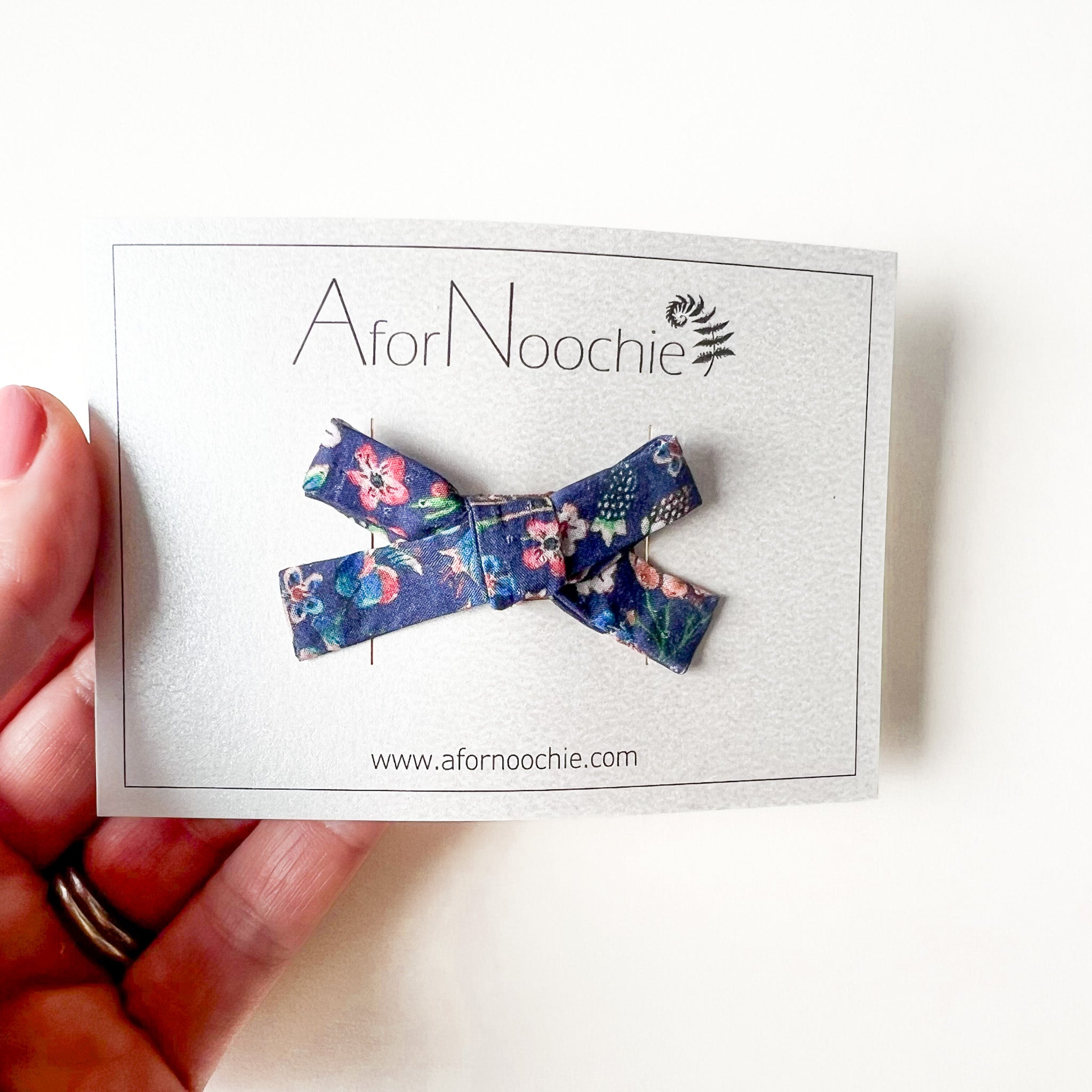 Regular bow hair clips in Liberty of London prints