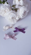 Load and play video in Gallery viewer, Ribbon bow hair clips for children with fine hair
