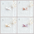 Load image into Gallery viewer, Mini ribbon bow hair clips - A for Noochie 
